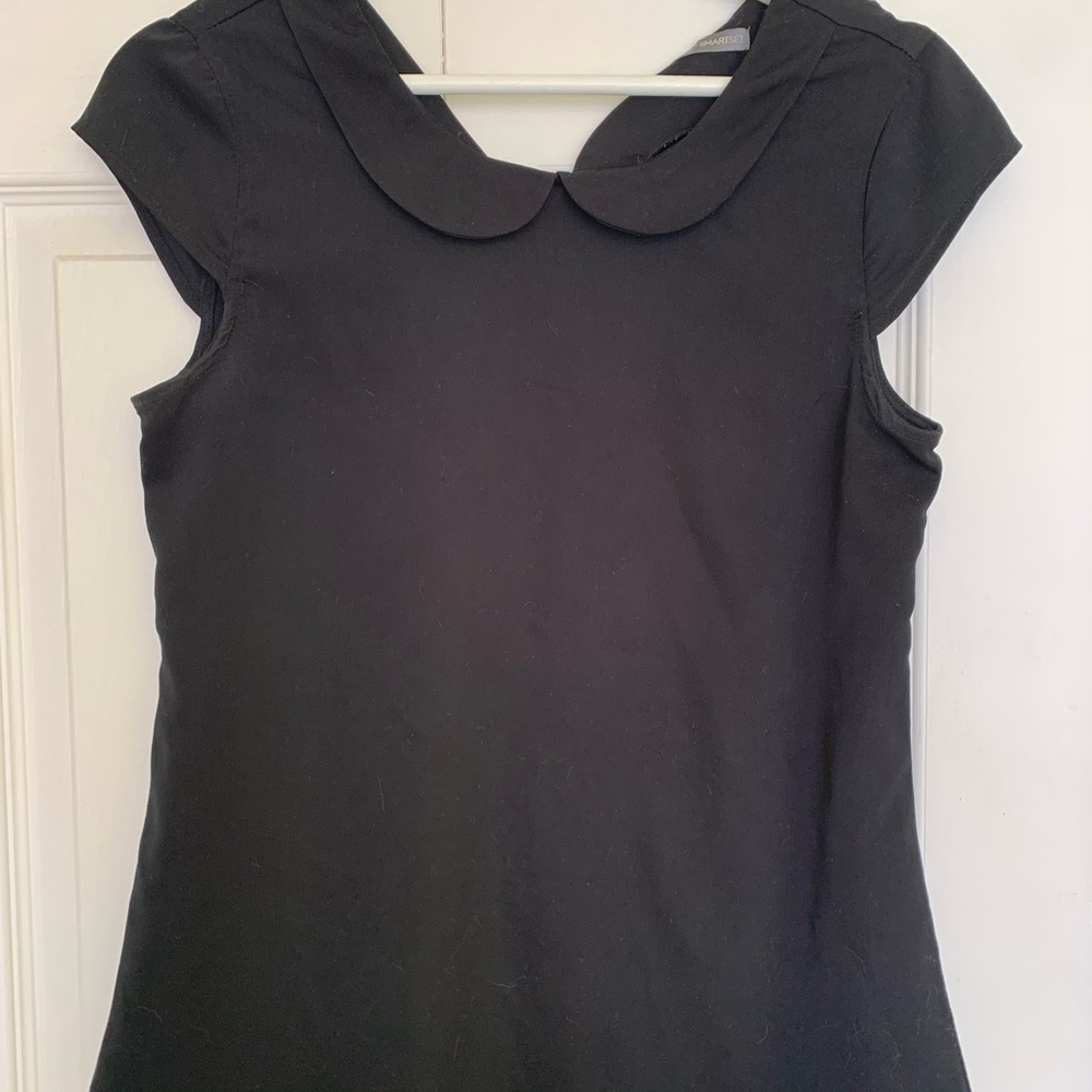 Smart Set Black Cap Sleeve Blouse